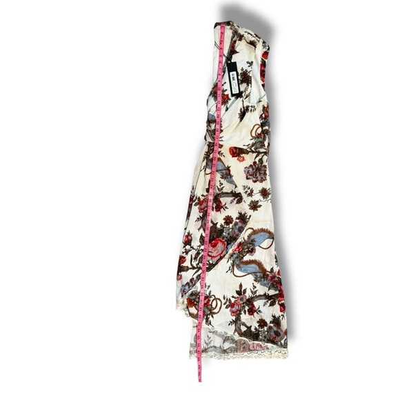 Kobi Halperin Carine Dress NWT XL Ivory Floral High-Low MSRP $598 - Picture 11 of 11